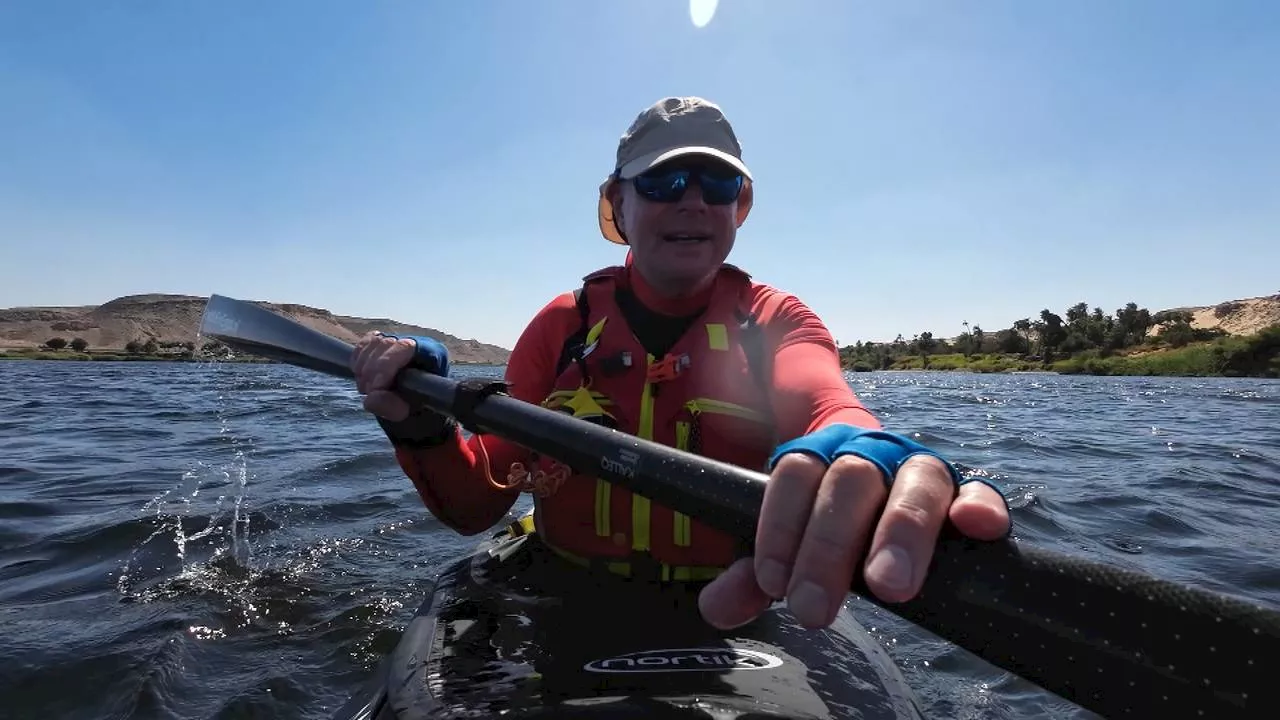 Rob in volle vaart 1000 kilometer over de Nijl: 'Water begint te wennen'