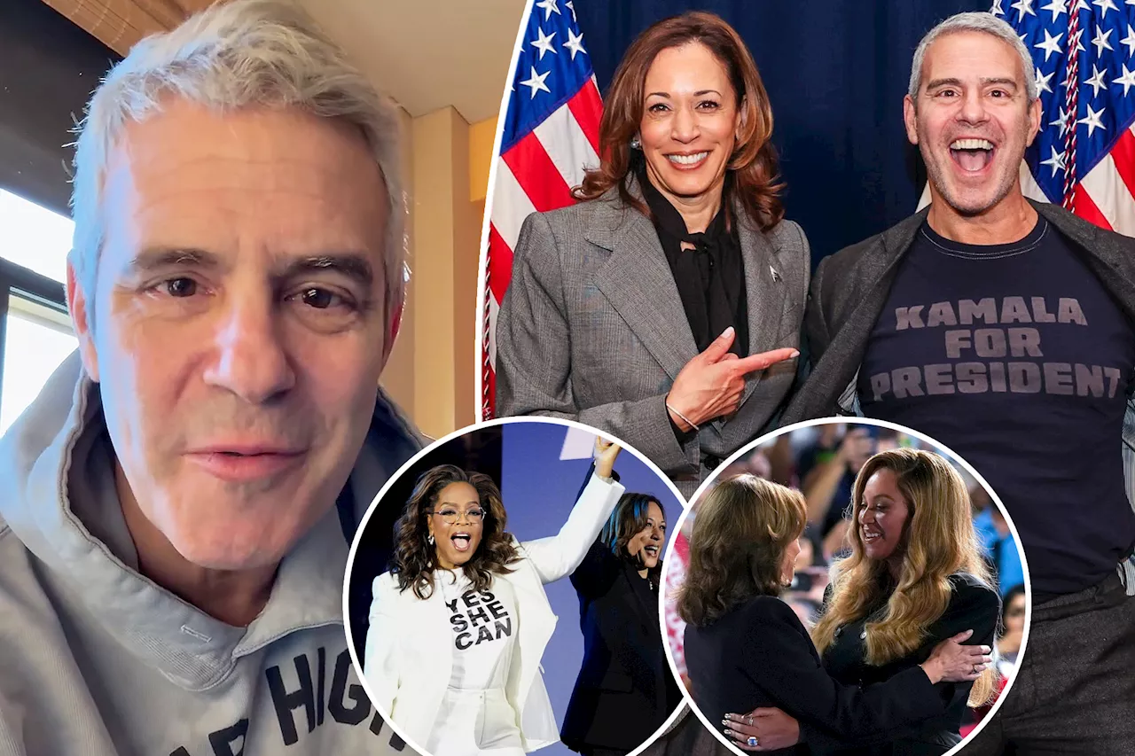 Andy Cohen claps back at troll who called celebrity presidential endorsements of Kamala Harris a 'flex'