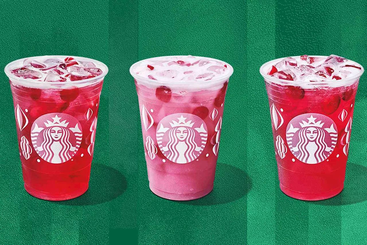 Starbucks' Holiday Drink Menu Includes a Festive Refresher for the First Time