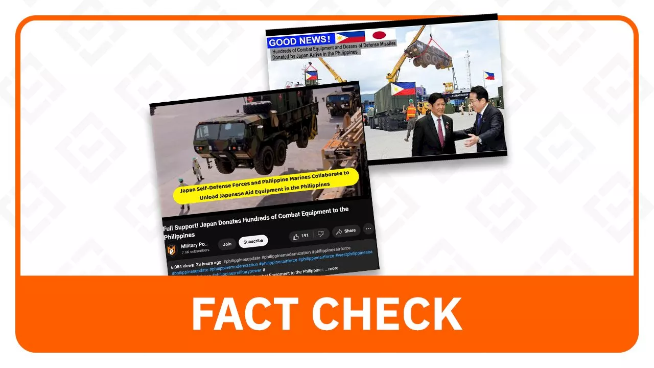 FACT CHECK: Video shows US-Japan joint exercise, not Japan equipment donation to PH