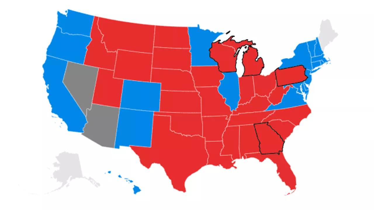 US election results: Donald Trump's victory in maps and charts