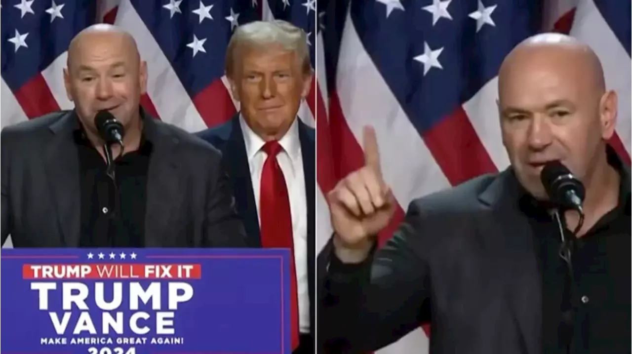 People confused as Dana White addresses Florida supporters after Donald Trump declares himself US president