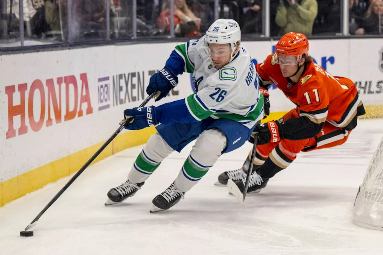 Hughes, Boeser lead Canucks to 5-1 romp over Anaheim Ducks