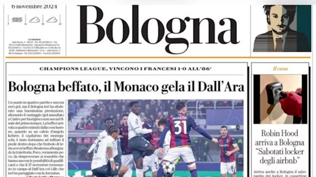 La Repubblica di Bologna mastica amaro: 'Bologna beffato, il Monaco gela il Dall'Ara'