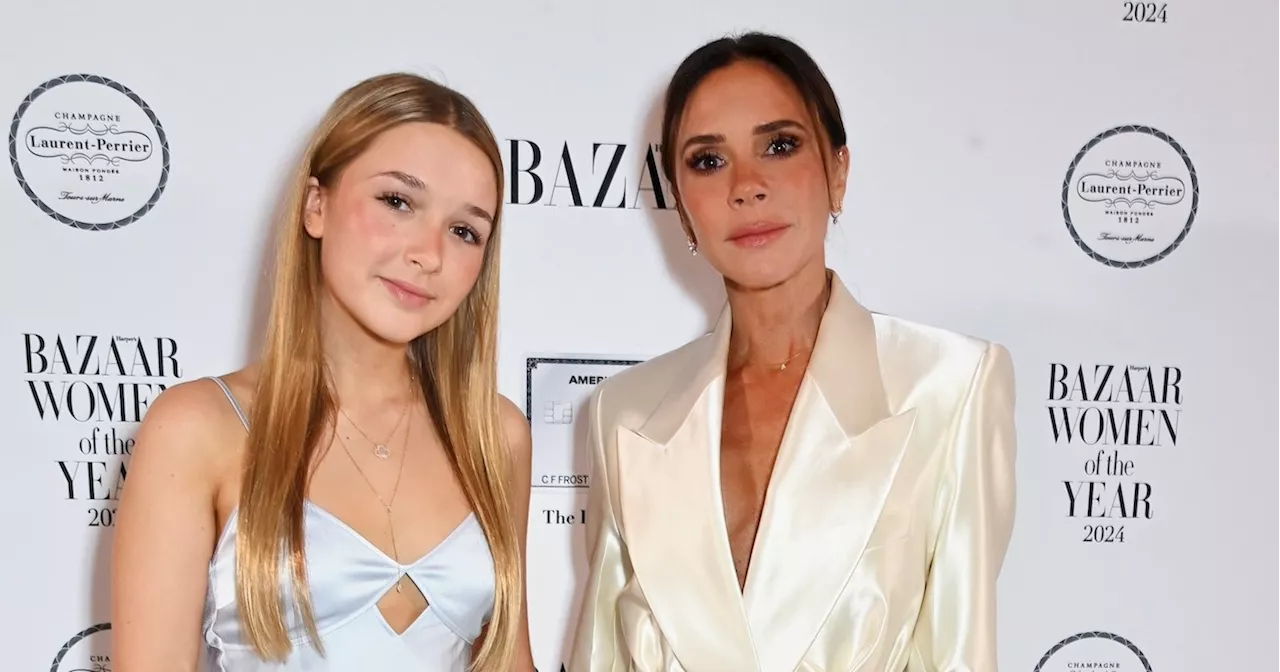 Victoria Beckham Presented Award by 13-Year-Old Daughter Harper