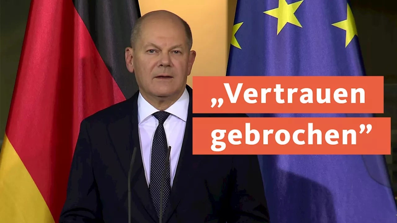 Scholz will Vertrauensfrage stellen - Neuwahlen im Frühjahr möglich