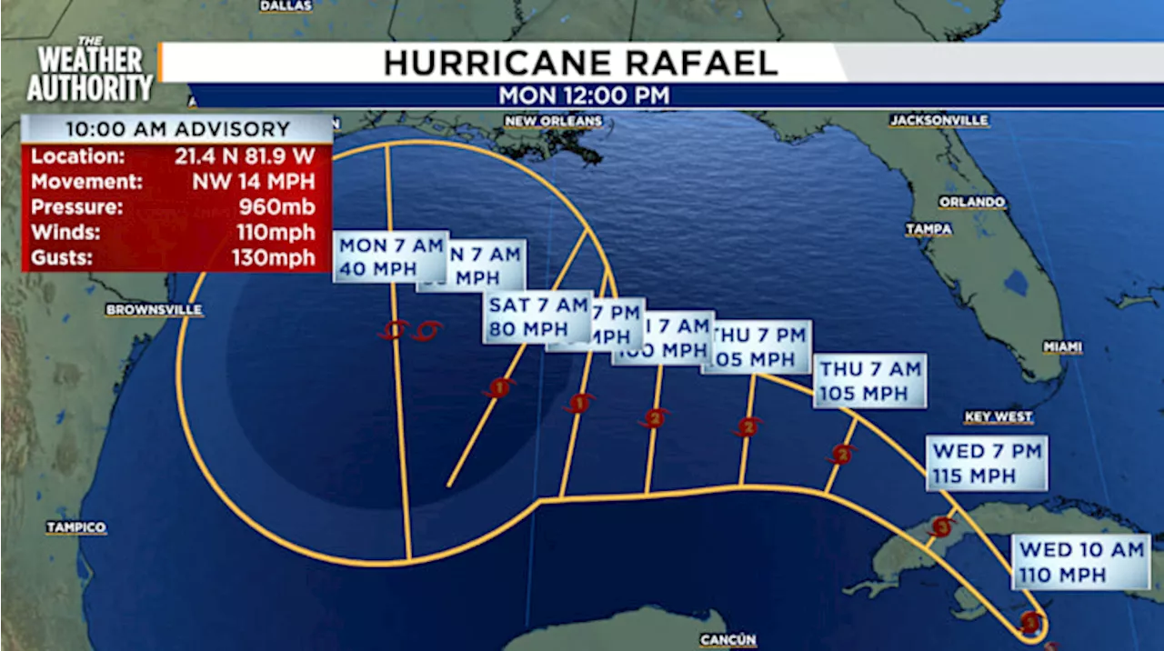 Watching the Tropics: Hurricane Rafael heads into the Gulf; models say it won’t hit Florida