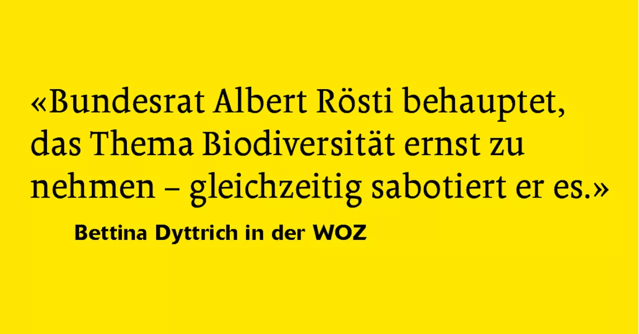 Biodiversität: Ein Land ohne Plan