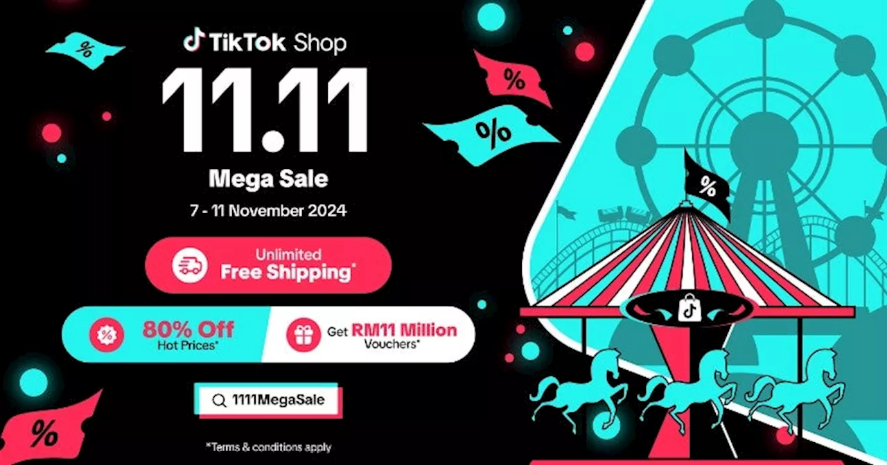 TikTok Shop Supports Local MSMEs & the Digital Economy with RM11 Million in Vouchers for 11.11 Mega Sale