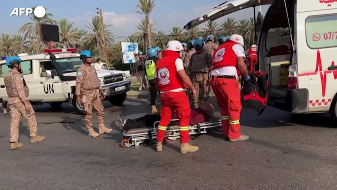 Libano, militari Unifil feriti in un attacco aereo israeliano a Sidone