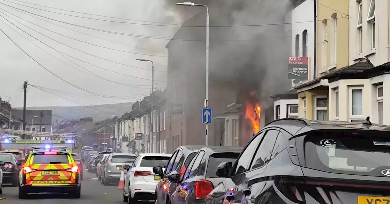 LIVE: Emergency services at scene of West Belfast house fire