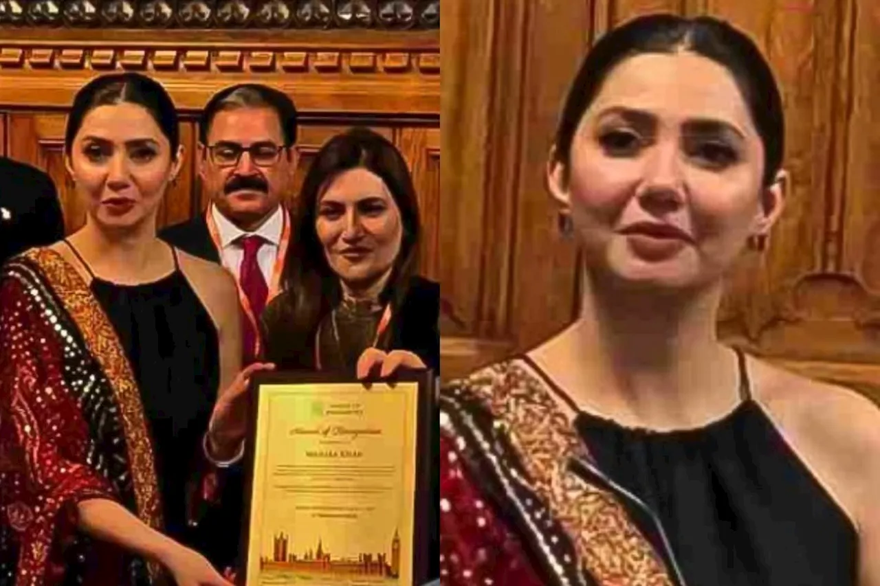 Mahira Khan receives achievement award from UK parliament