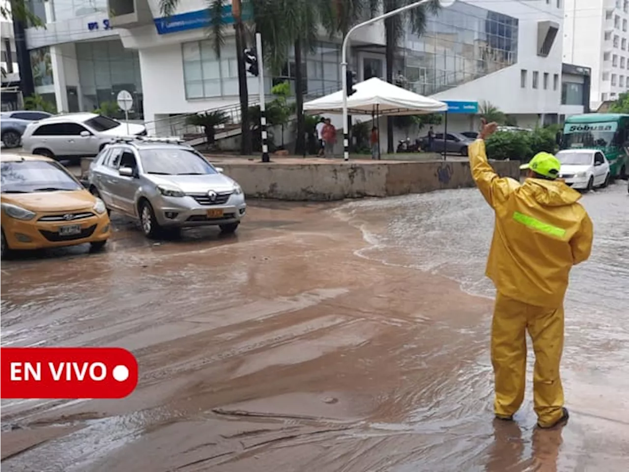 EN VIVO: Vías cerradas tras inundaciones por fuertes lluvias en Barranquilla