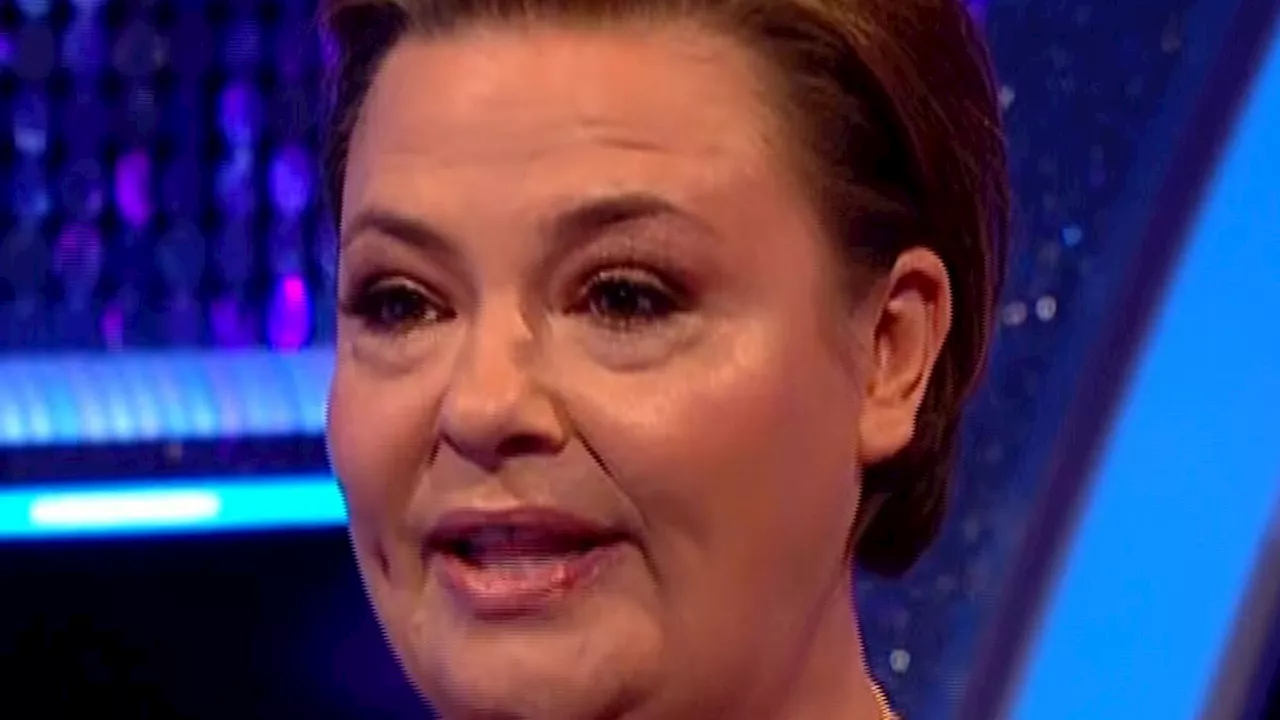 Ant McPartlin's ex Lisa Armstrong dazzles in a sequinned jumpsuit as she makes a rare TV appearance...