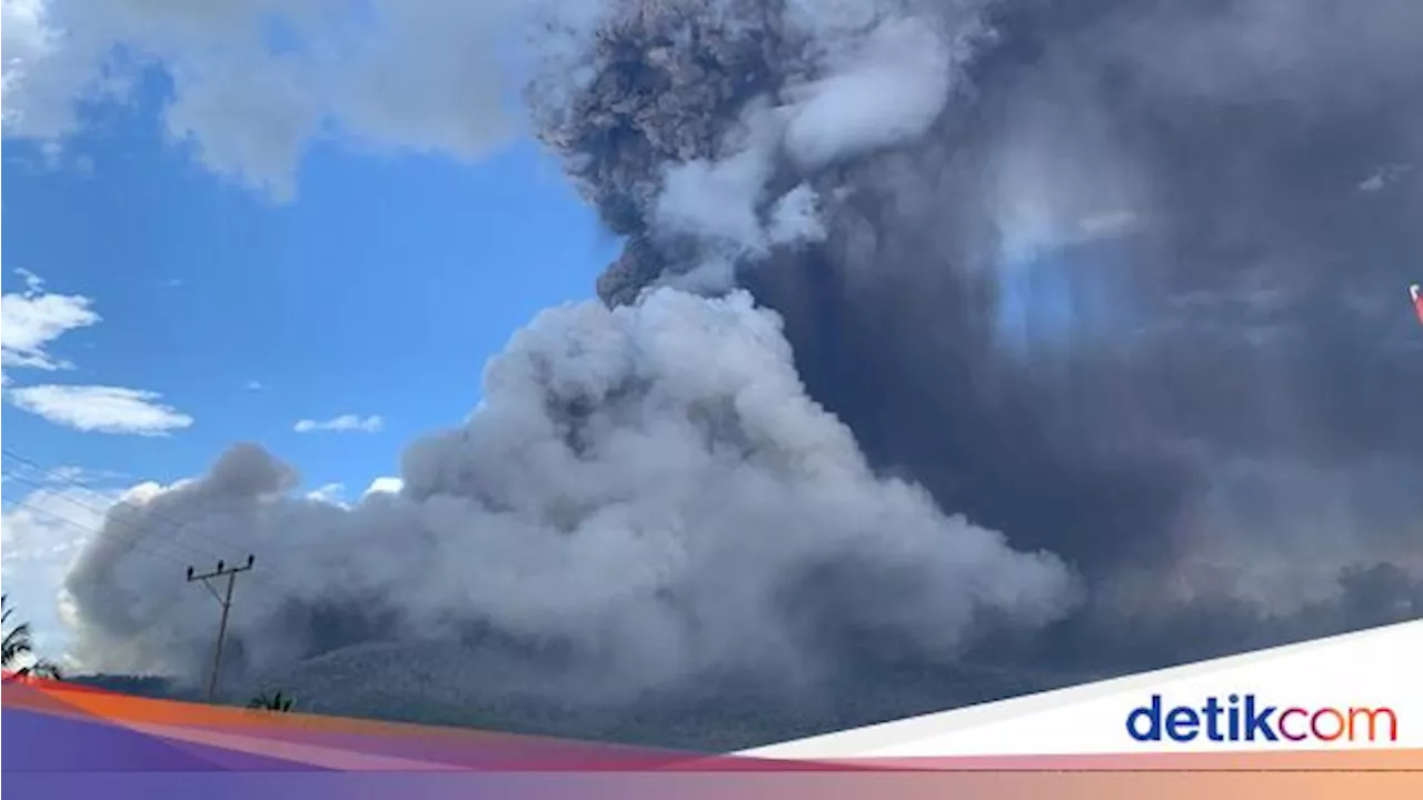 Gunung Lewotobi Laki-Laki Meletus Lagi, Muntahkan Abu Setinggi 5 Km