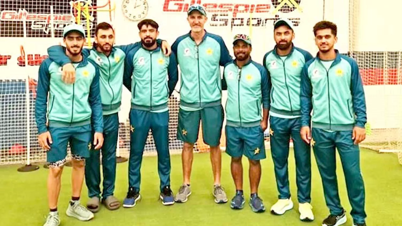 Pakistan Cricket Team visits Jason Gillespie's academy in Adelaide