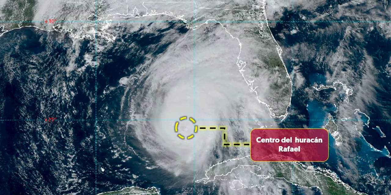 Huracán Rafael se desplaza hacia territorio mexicano: ¿Cuál es su trayectoria?