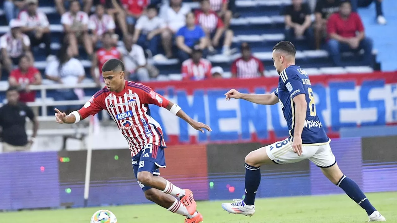 Junior 0, Millonarios 0: todo igualado al descanso