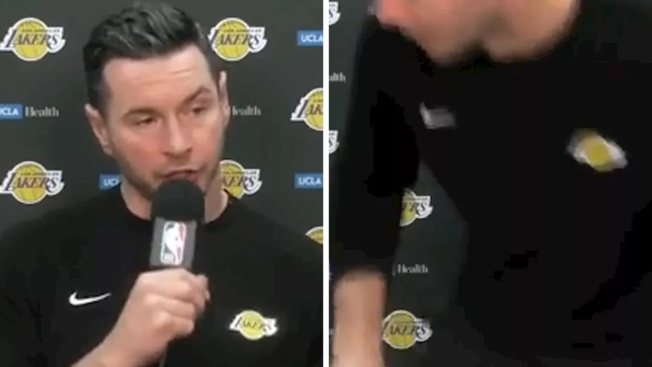 ‘I just did’: Lakers coach storms out of press conference after LeBron question