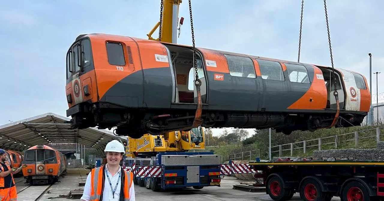 Glasgow's iconic Subway carriages saved from scrapheap and on their way to new homes