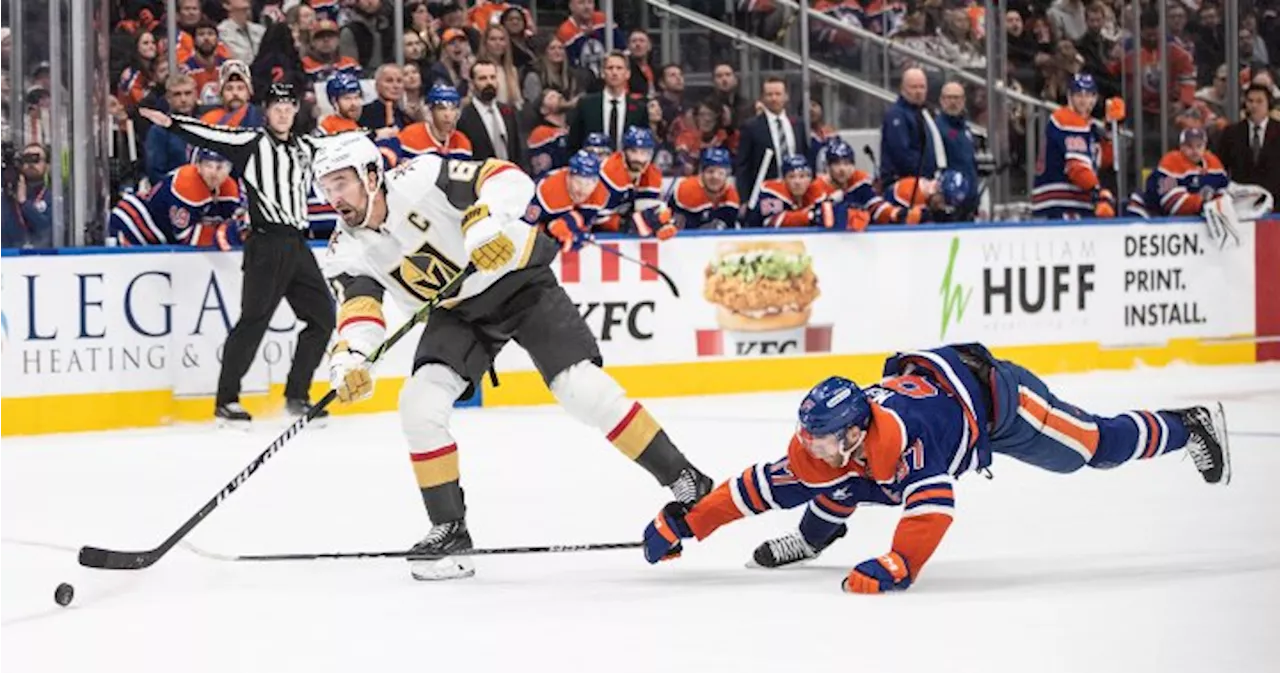 Oilers fall 4-2 to Golden Knights in McDavid’s return from injury