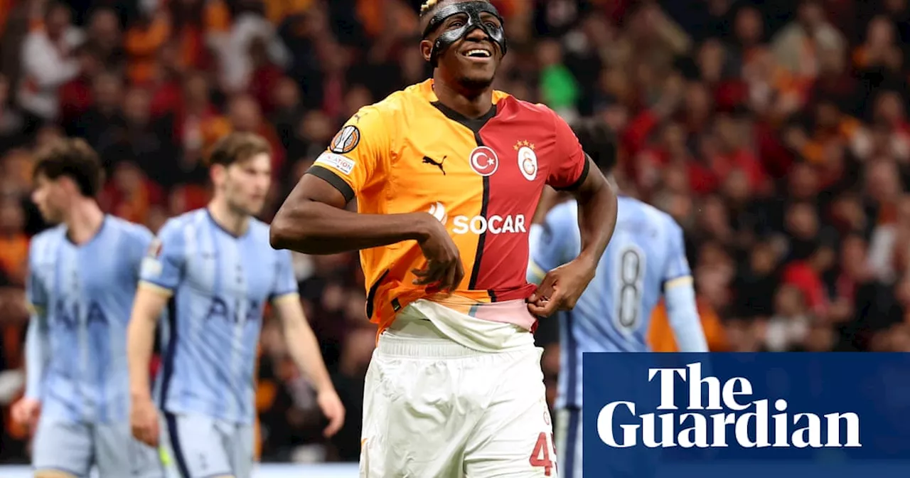 Victor Osimhen fires Galatasaray past Spurs as Lankshear scores and sees red