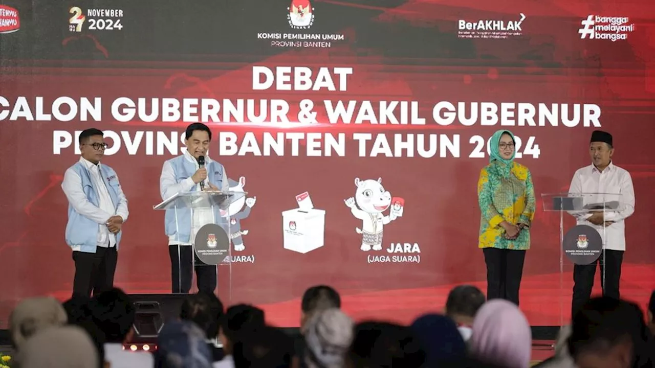 Debat Pilgub Banten, Dari Kemiskinan hingga Dukungan ke Otonomi Baru