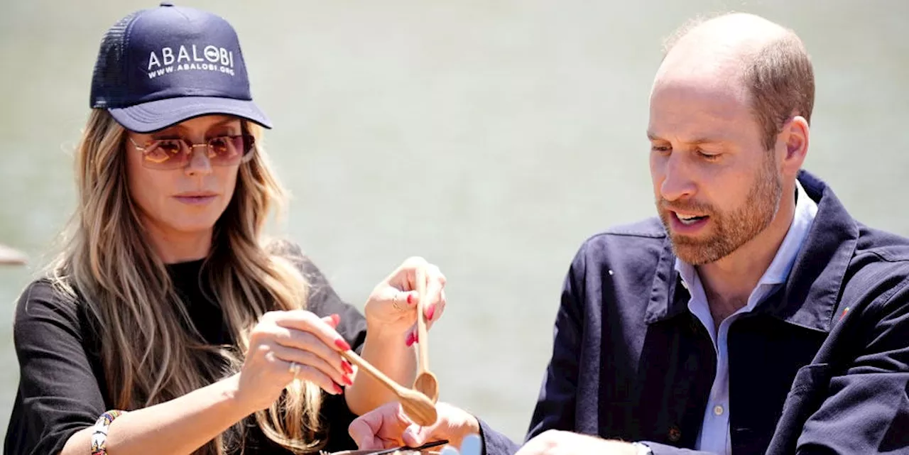 Prince William Just Had a Barbecue with Heidi Klum and Winnie Harlow