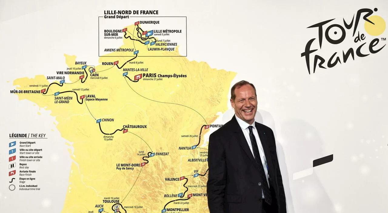 Tour de France, presentato il percorso dell'edizione del 2025: nessuna tappa all'estero e torna l'arrivo a Par