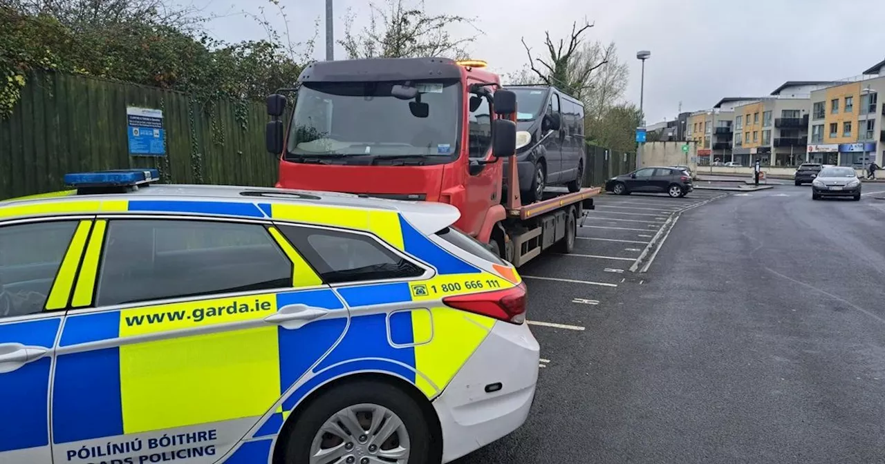 Van driver arrested after being caught flouting laundry list of road safety laws