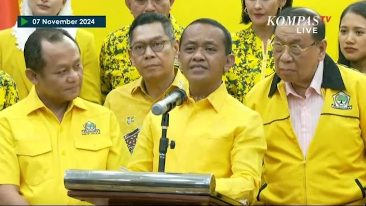 Bahlil Lahadalia Umumkan Susunan Kepengurusan Partai Golkar, Tak Ada Nama Jokowi