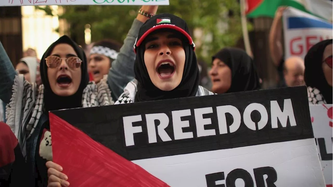 Pro-Palestine protesters in Chicago march against Trump, US role in Israel-Hamas war