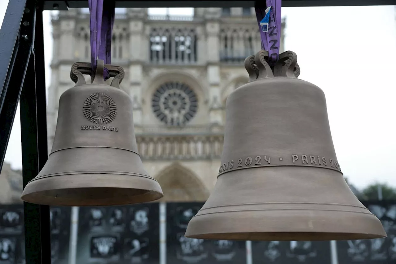 Symbole de victoire, la cloche olympique se reconvertit à Notre-Dame de Paris