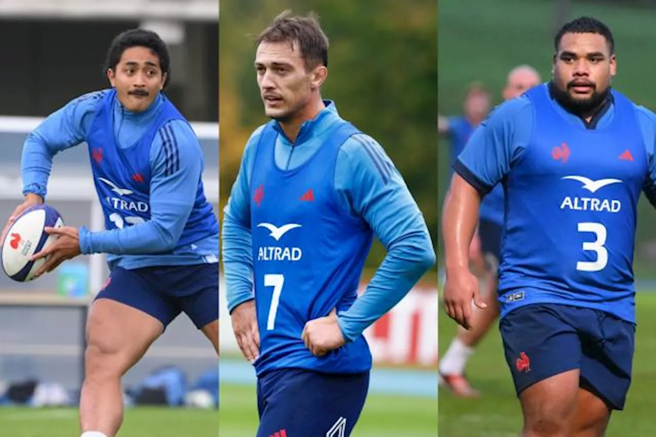 Les Bleus avec Moefana, Roumat et Tatafu face au Japon