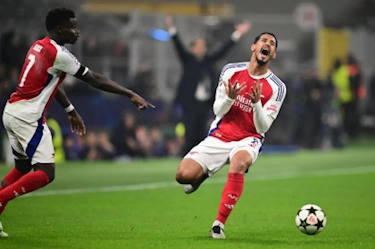 Arteta fumes at refereeing after Arsenal fall to Inter in Champions League