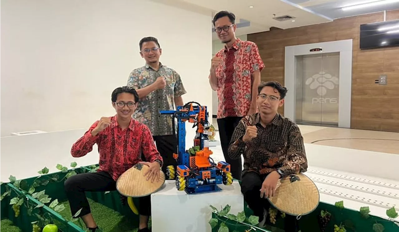 Robot Pemetik Buah Otomatis Ciptaan Mahasiswa PENS Raih Prestasi Kelas Dunia