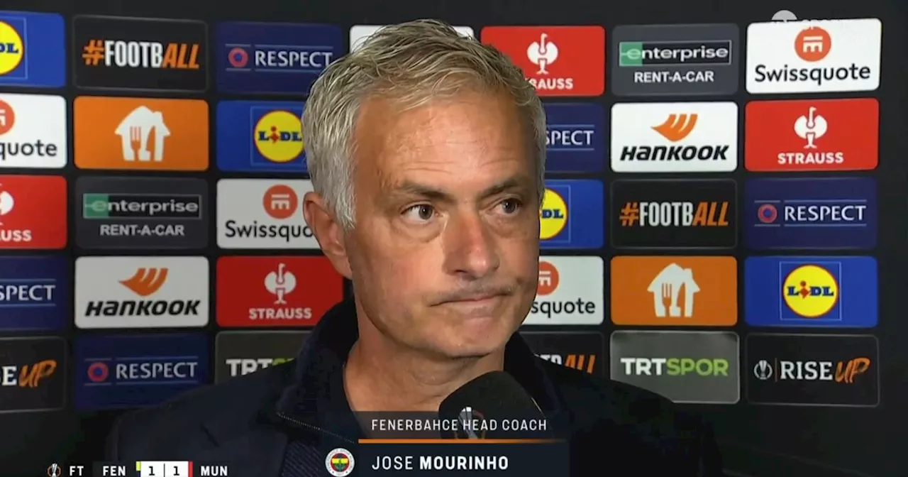 Jose Mourinho banned and fined after extraordinary Fenerbahce rant