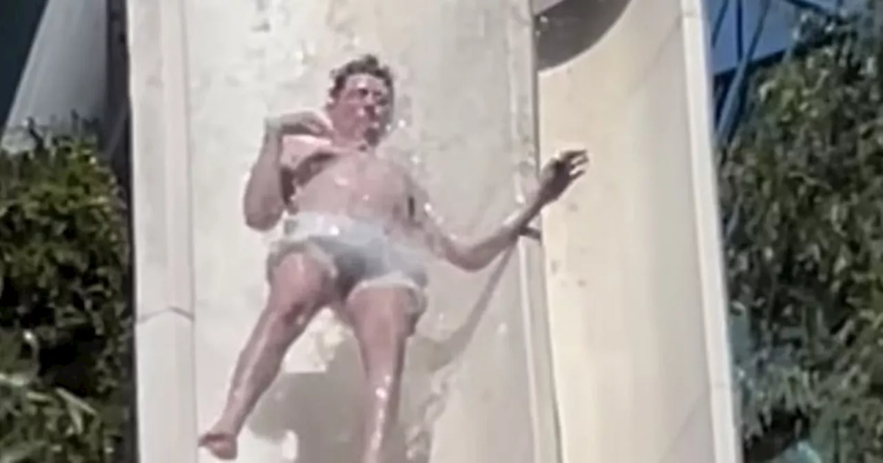 Terrifying water slide that leaves you airborne leaves people startled