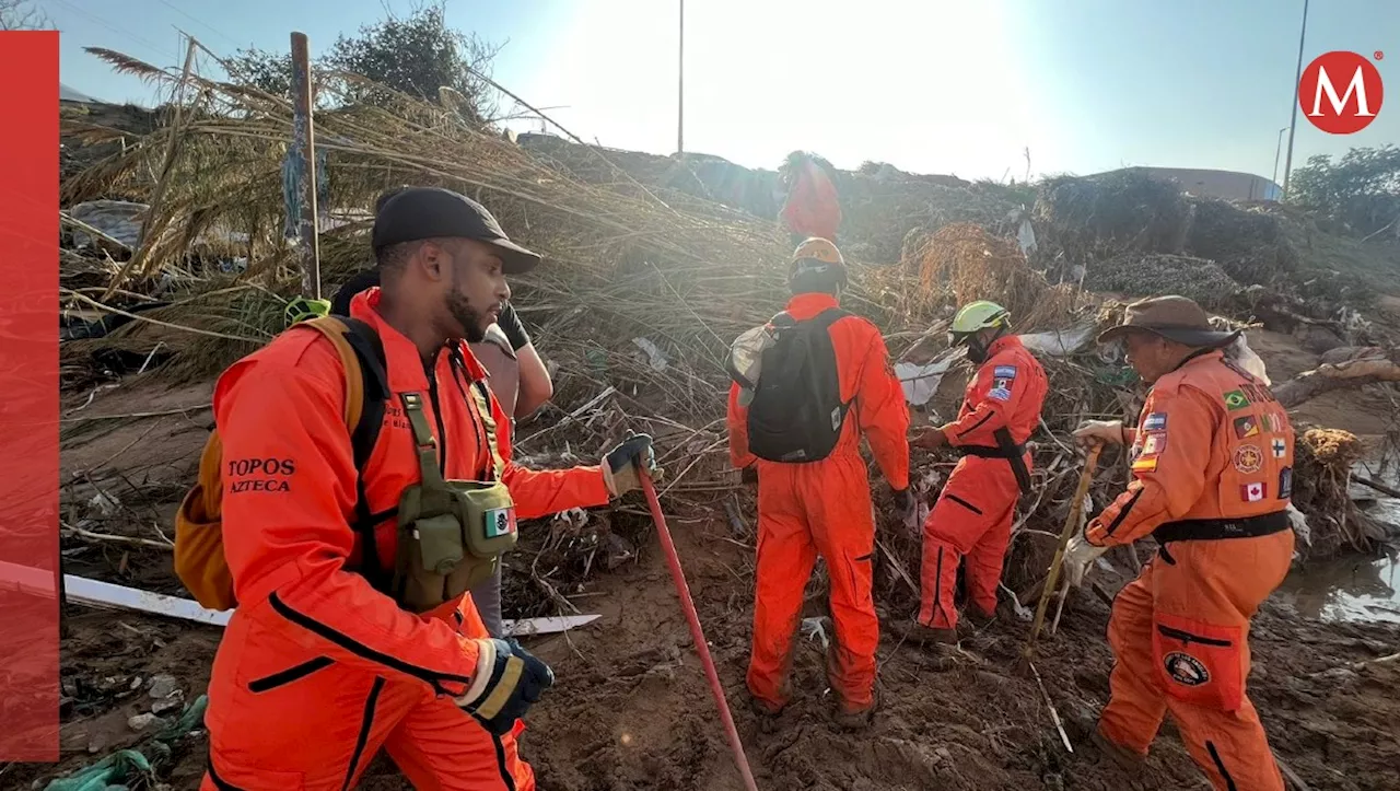 Equipo de rescatistas mexicanos llega a Valencia, España, para ayudar en rescate de víctimas por la DANA