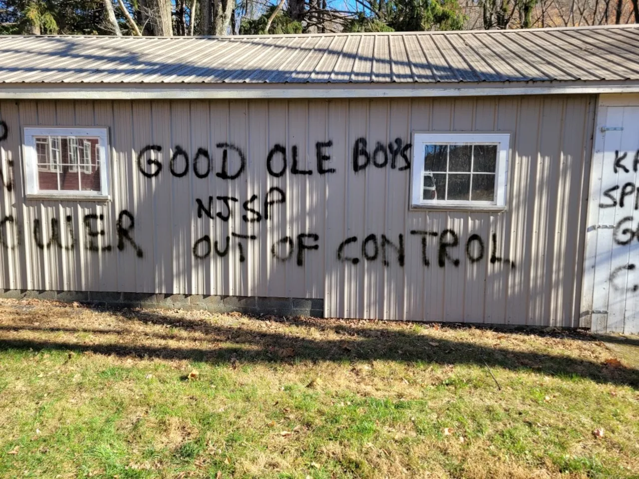 N.J. state police troopers’ names were spray painted at historic Warren County site