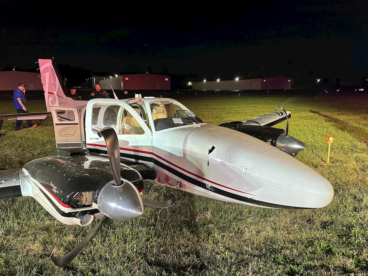 Small plane skids off runway while attempting to land at N.J. airport, police say