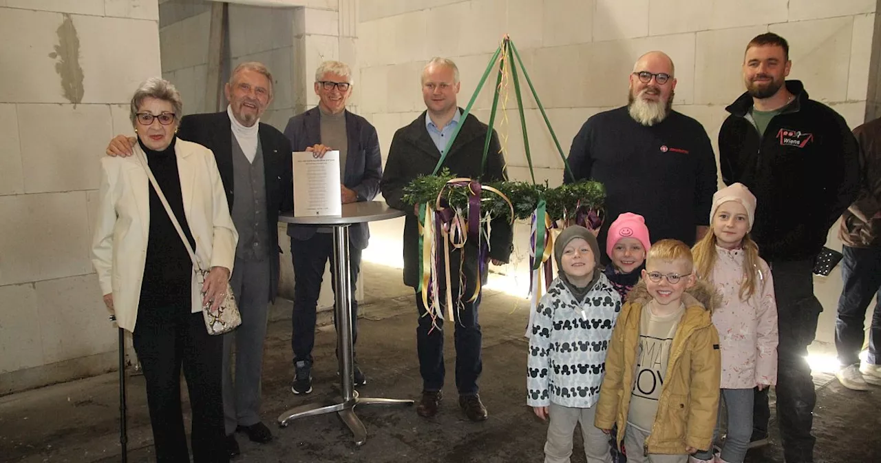 Neuer Kindergarten in Espelkamp feiert Richtfest