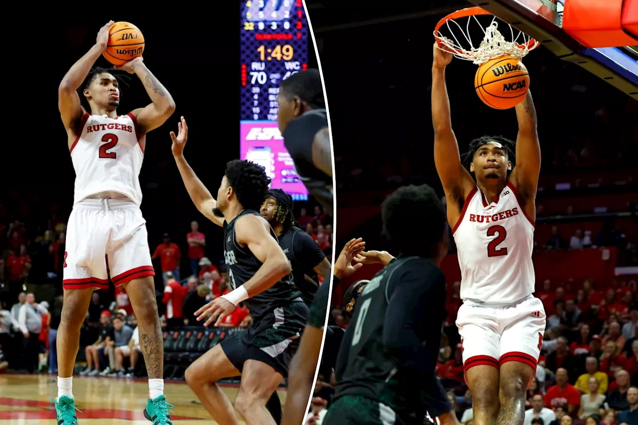 Dylan Harper impresses without injured Ace Bailey as No. 25 Rutgers routs Wagner in opener