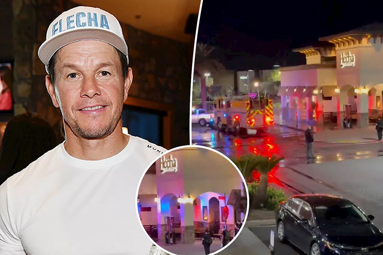 Mark Wahlberg’s Las Vegas restaurant catches on fire before ribbon cutting ceremony