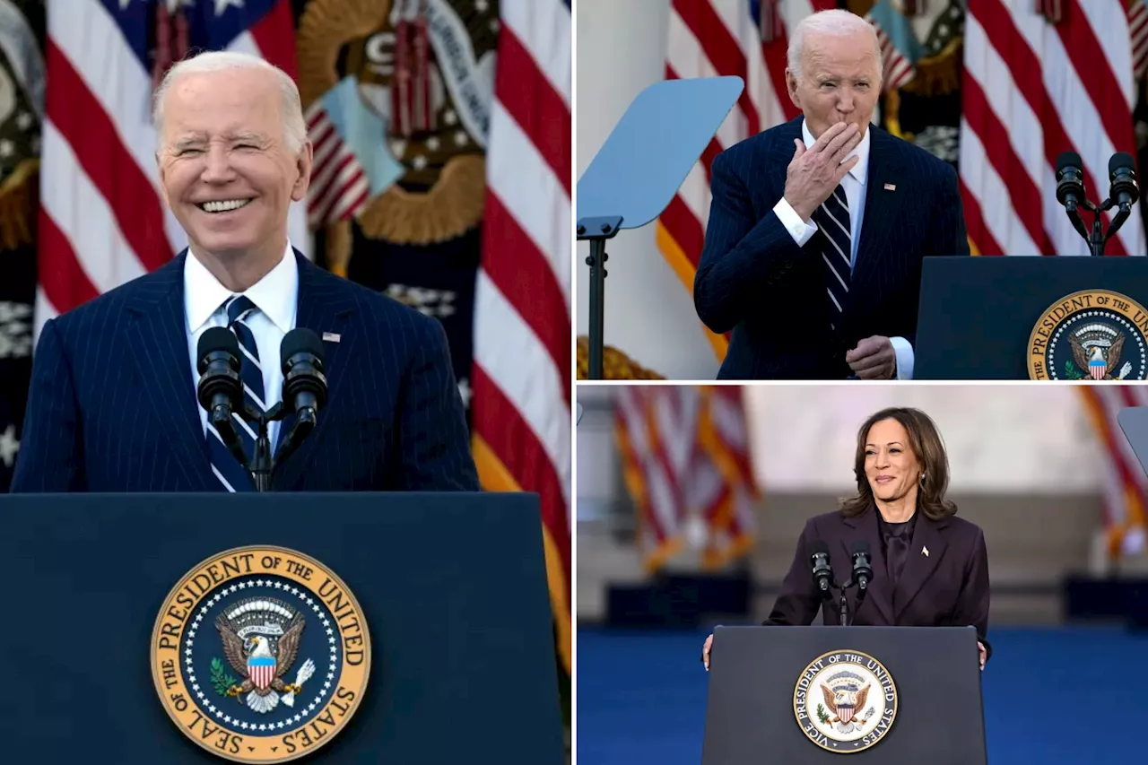 Memers guess what President Biden is really thinking during presser after Kamala Harris lost to Trump: 'Thrilled'