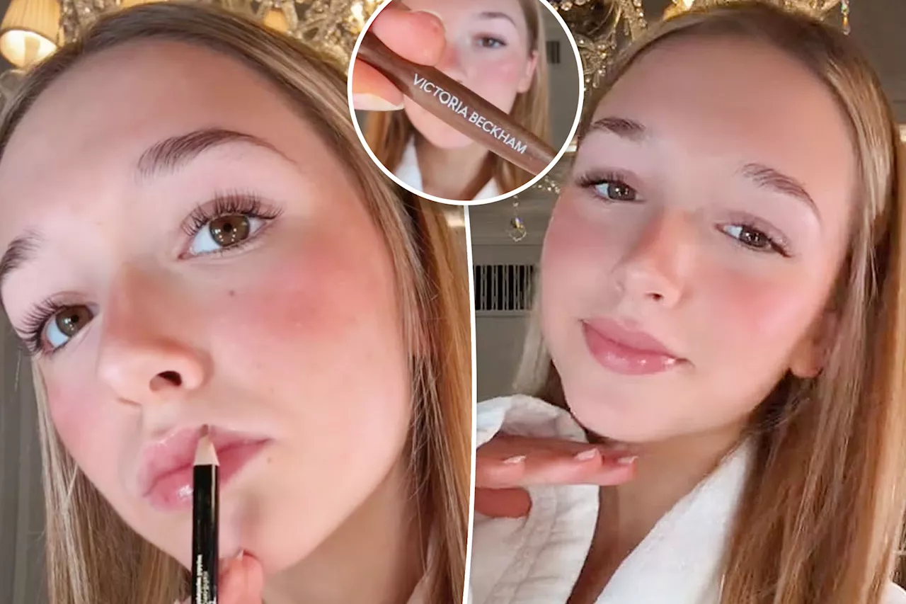 Victoria Beckham’s daughter Harper, 13, shares TikTok makeup tutorial — after being banned from wearing it