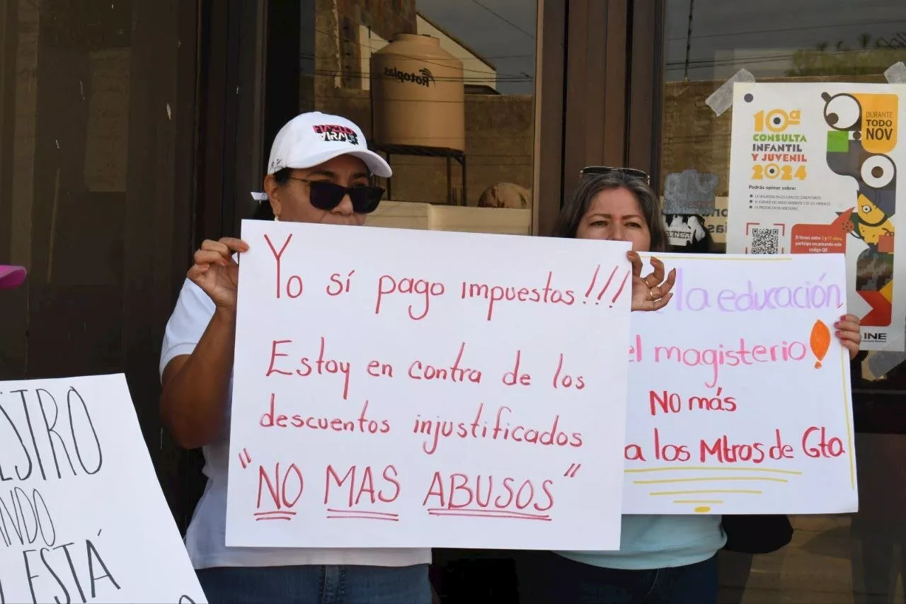 Pese a anuncio de Libia, maestros no cesan protestas en Guanajuato: “no queremos dádivas“