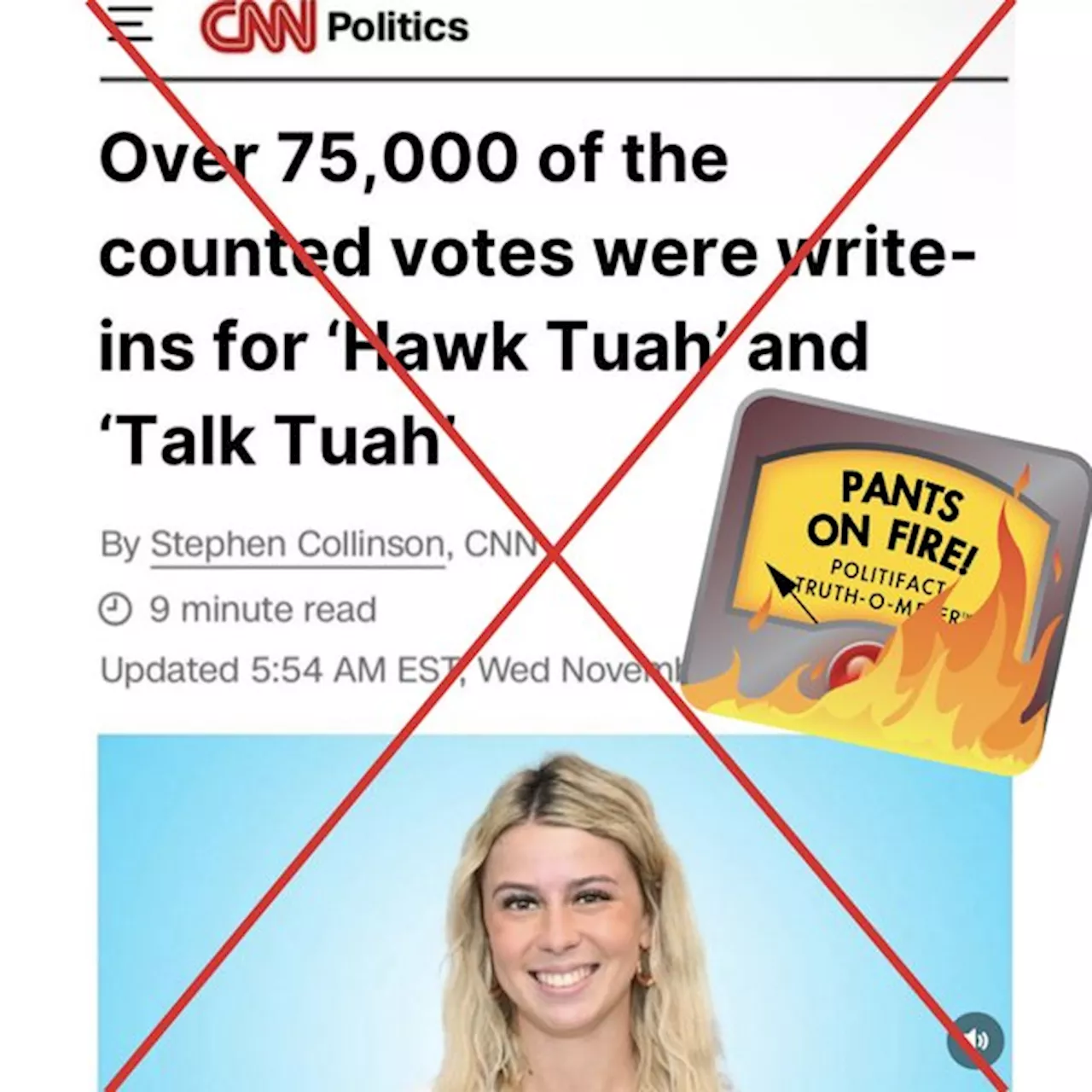 CNN didn’t report ‘Hawk Tuah,’ ‘Talk Tuah’ got 75,000 votes