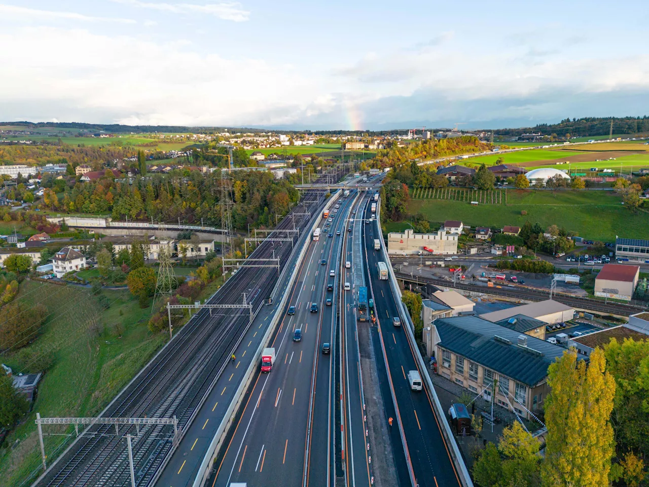 Autobahn A1 / Bern BE: Ende der Bausaison ’24 – Sanierung Worblentalbrücken