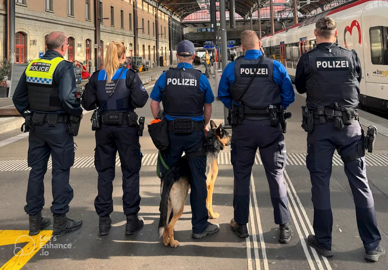 Stadt Basel BS: Erneute Grosskontrolle im und um den Bahnhof SBB